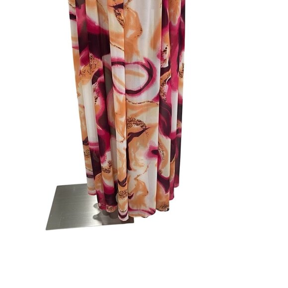 Steps New York Abstract Print Two Piece Maxi Skirt And Bandeau Set Boho Chic - Picture 7 of 12